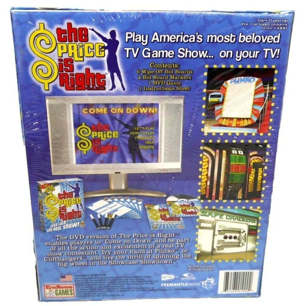 THE PRICE IS RIGHT Game DVD Edition ENDLESS GAMES 2005, NEW made in USA